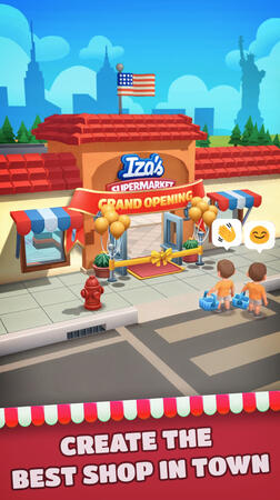 French localization of Iza's Supermarket, a casual management mobile game