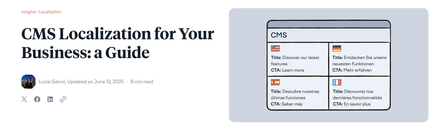 CMR Localization for Lokalise